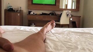 Watching Soccer match interrupted by passionate sex with tight blonde
